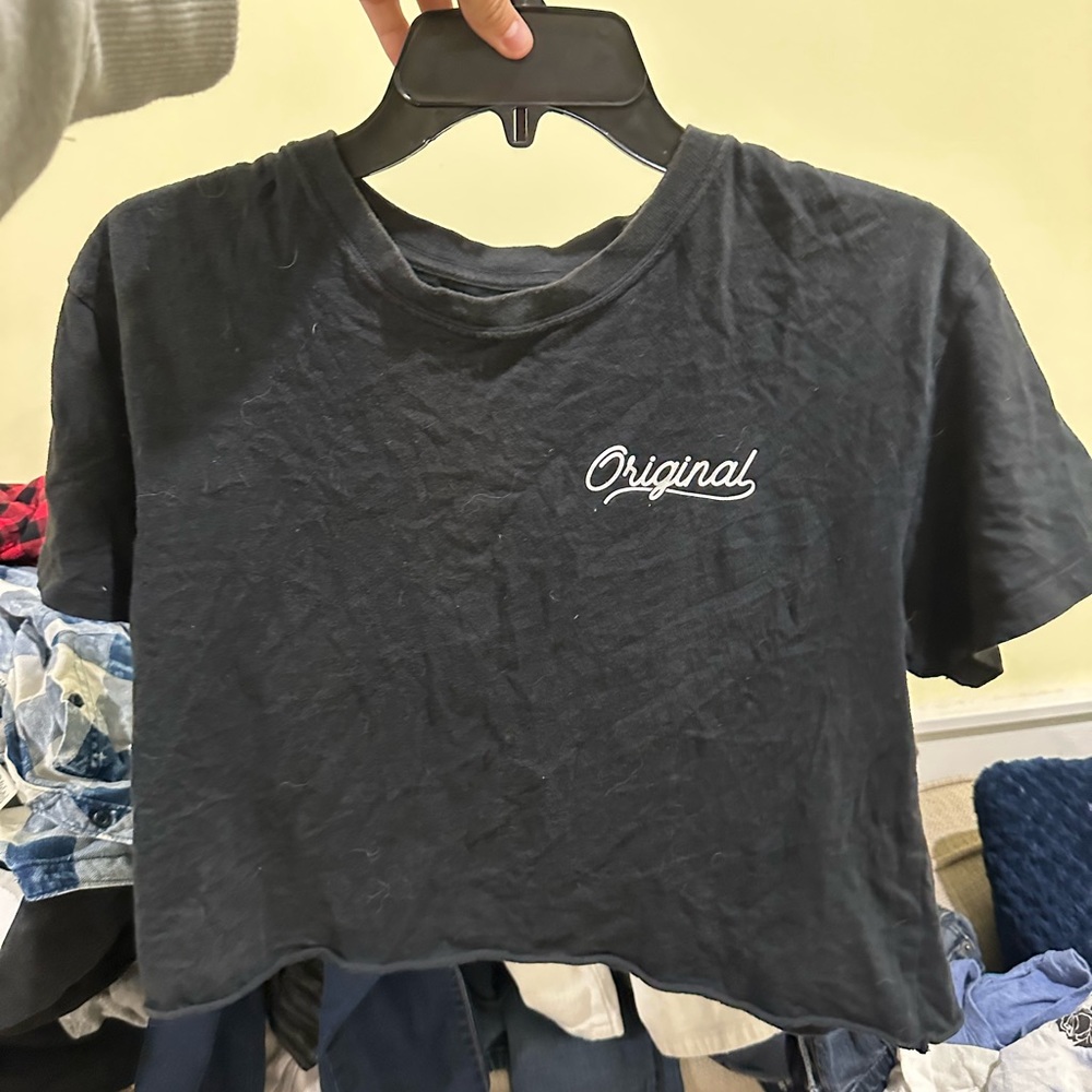 Graphic Original Crop Black Medium